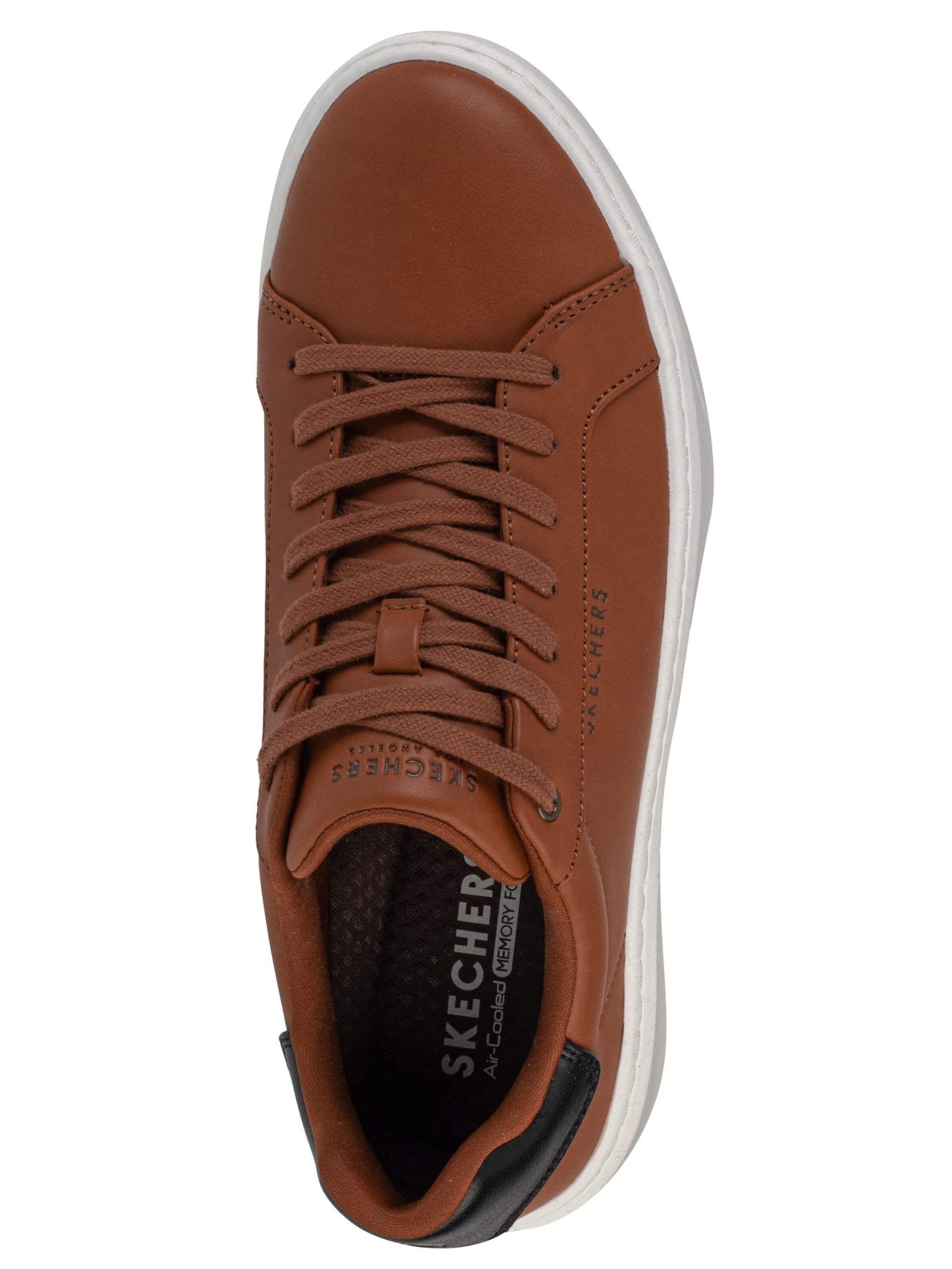 SKECHERS Sneakers laag 'Skechers Court Break - Suit Sneaker' in Bruin