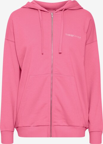 The Jogg Concept Sweatvest in Roze: voorkant