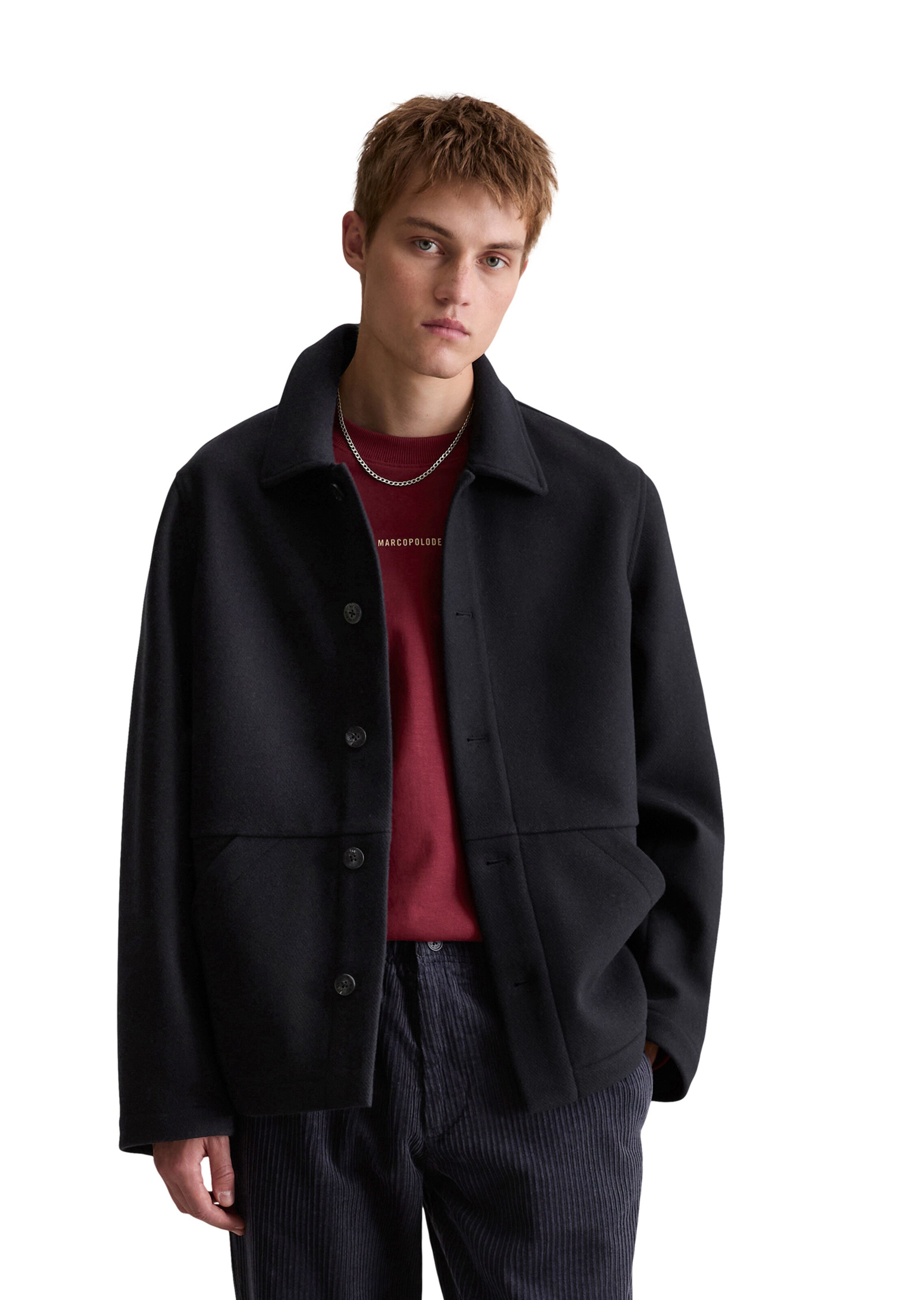 Marc O'Polo DENIM Jacke in Blau: Vorderseite