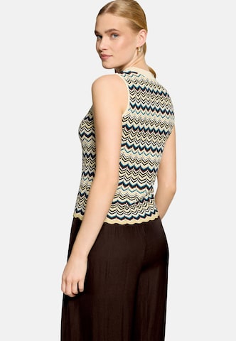zero Strick-Top mit Muster in Beige
