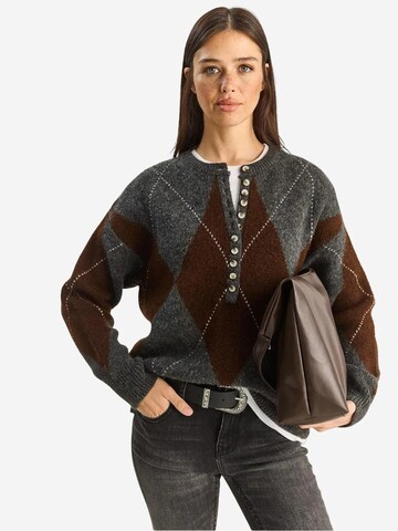 Bianco Lucci Pullover 'Pullover'‌‌‌‌‌‌‌ in Braun