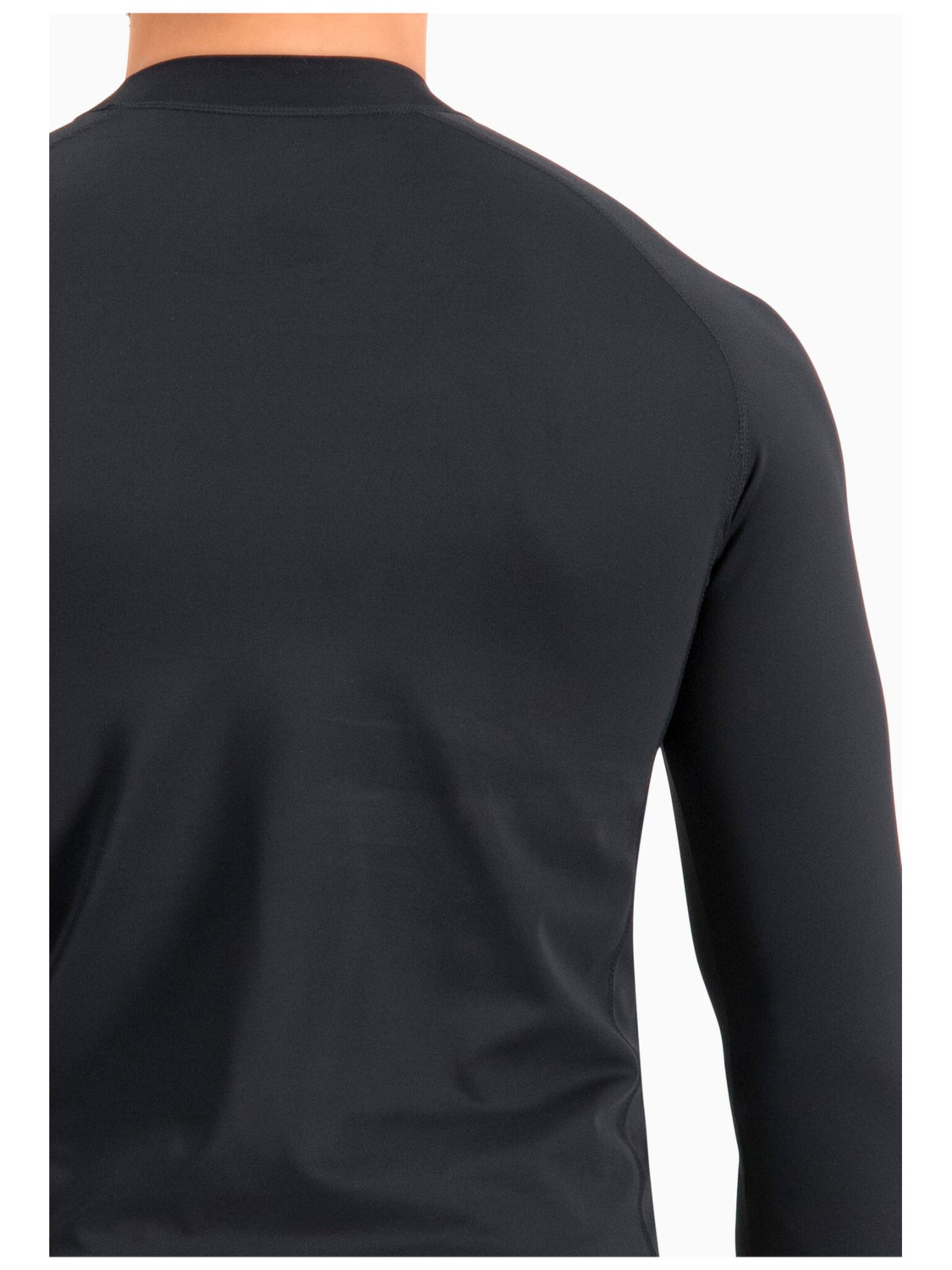 PUMA Shirt 'Puma Swim Men Long Sleeve Rash Guard 1p' in Black