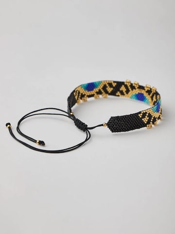 Braccialetto 'Mystic Eye Miyuki' di THE GEM STORIES JEWELRY in nero