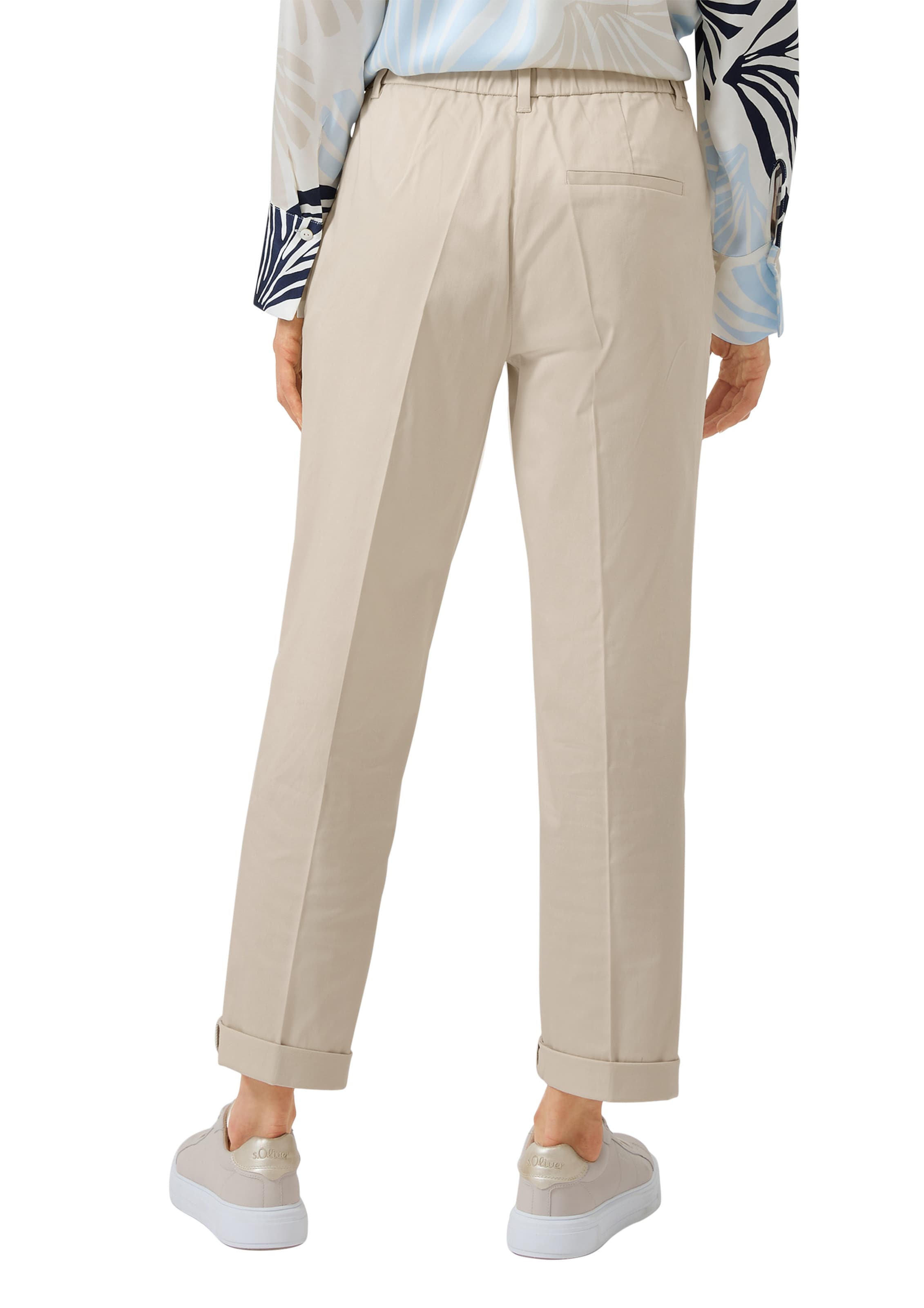 Regular Pantalon à plis s.Oliver en beige