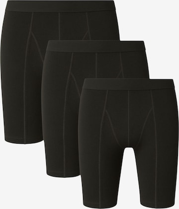fashionshowcase - Calzoncillo boxer 'FlexLong' en negro: frente