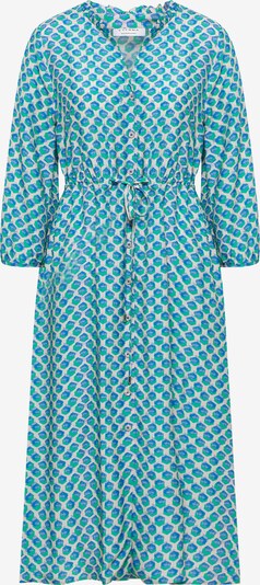 ETERNA Blusenkleid in ecru / azur / royalblau / smaragd, Produktansicht