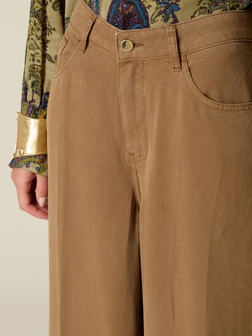 Baggy Pantaloni di oltre in marrone