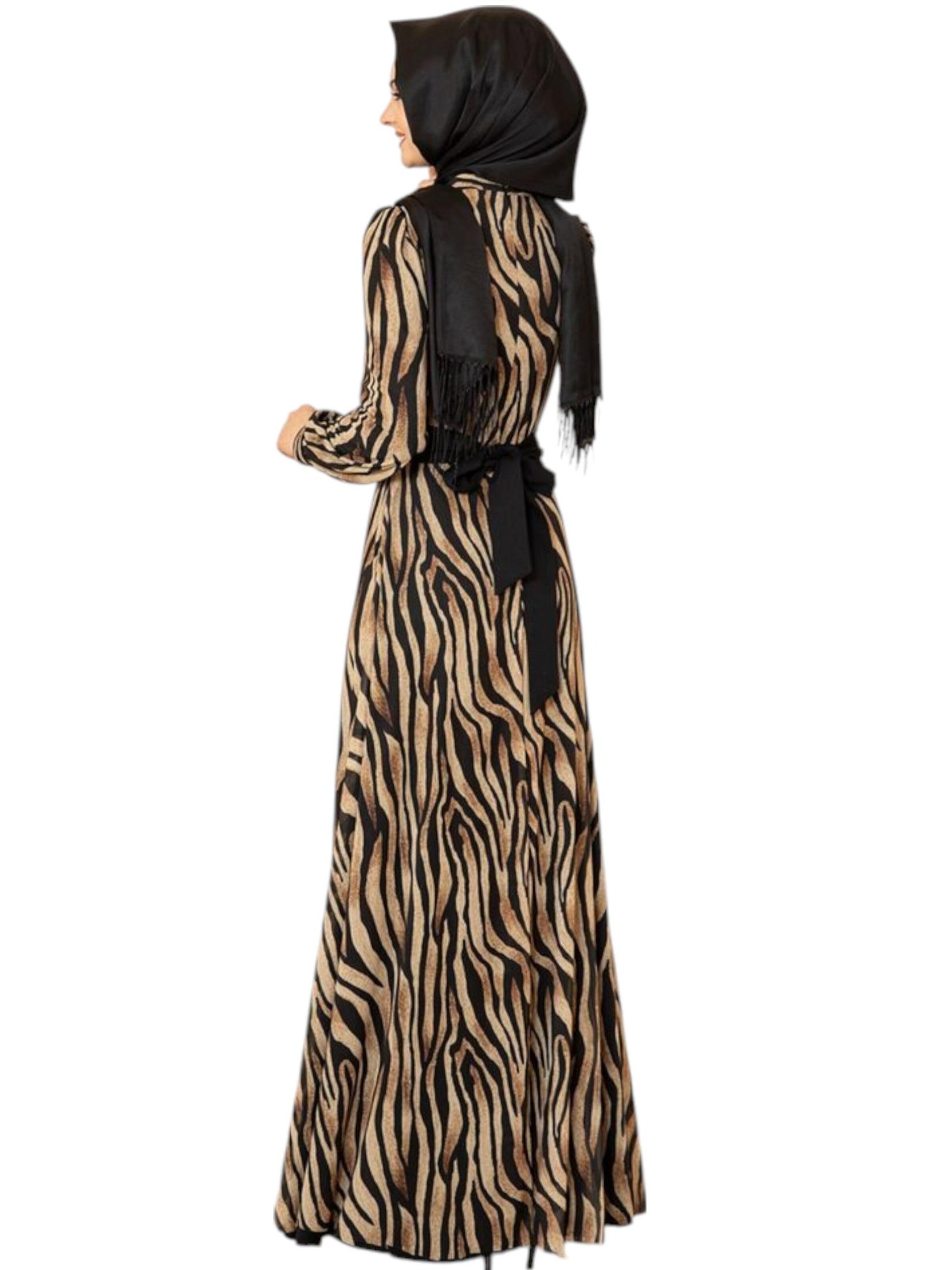 Robe 'Safari Chic' fashionshowcase en noir