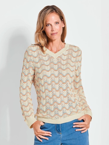 Goldner Sweater in White: front