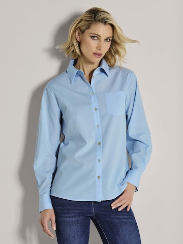 MADELEINE Blouse in Blauw: voorkant