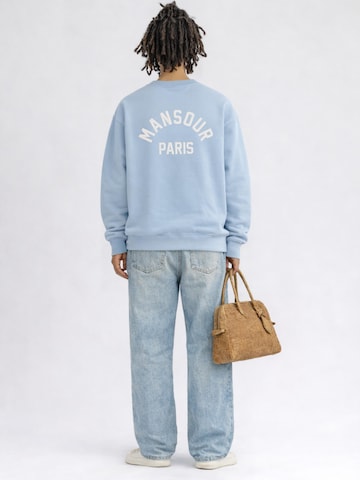 Pull-over 'Paris College Sweater Dusty Blue' Mansour en bleu