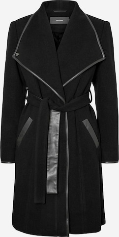 VERO MODA Between-Seasons Coat 'VMWATERFALL CLASS' in Black: front
