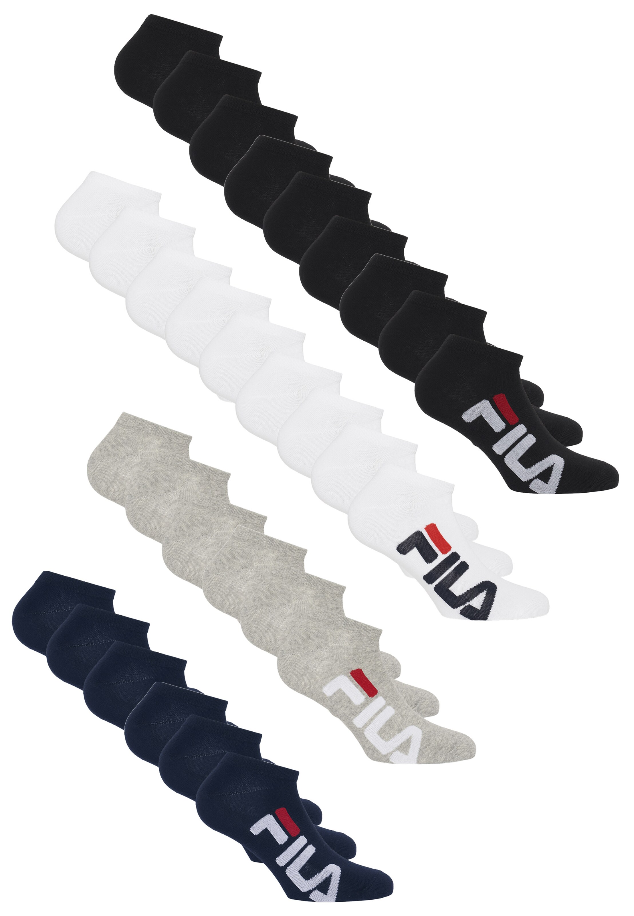 FILA Sneakersocken 30er Pack in Grau: Vorderseite