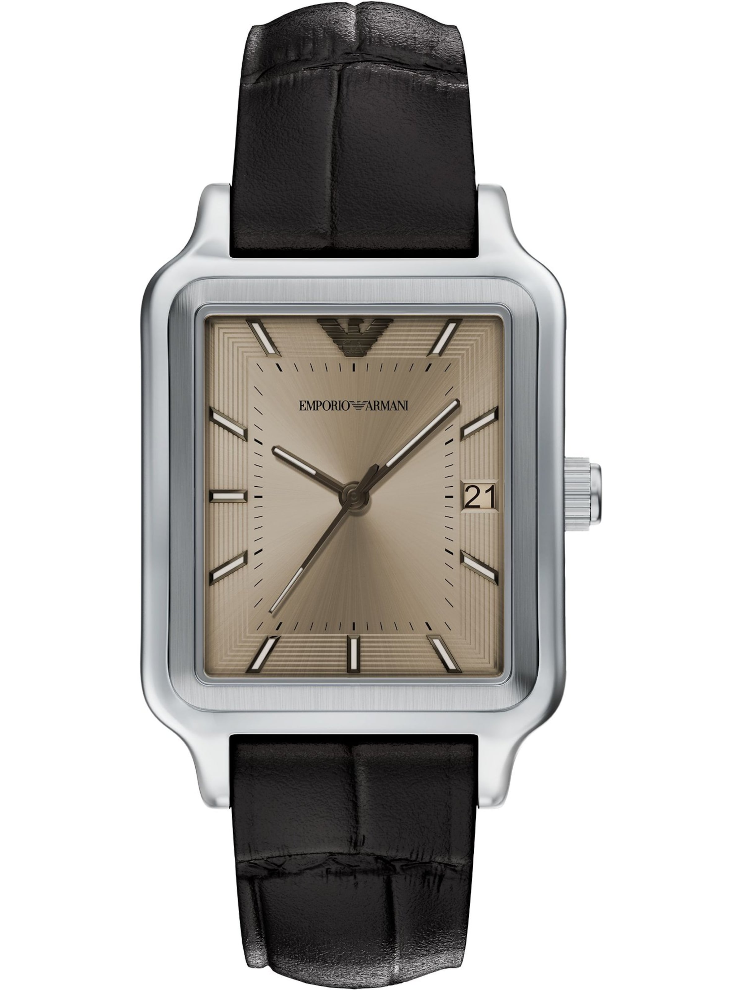 Emporio Armani Analoguhr in Braun: Vorderseite