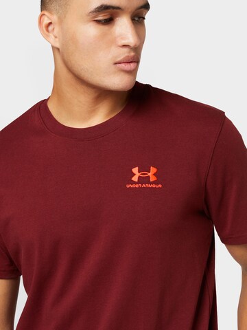 UNDER ARMOUR Functioneel shirt in Rood