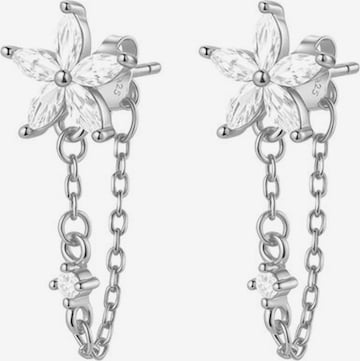 Hey Happiness Ohrringe 'Petal Blossom' in Silber: Vorderseite