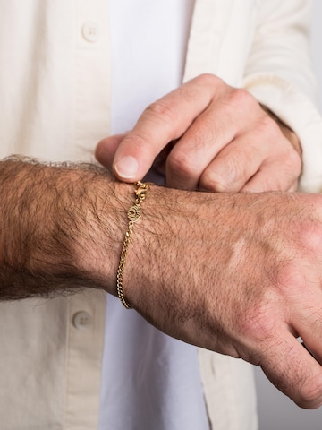Akitsune Bracelet 'Via Cuban' in Gold: front
