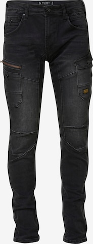 KOROSHI Regular Farkut värissä musta: etupuoli