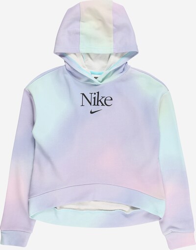 Nike Sportswear Sudadera en azul claro / lila pastel / rosa pastel / negro, Vista del producto