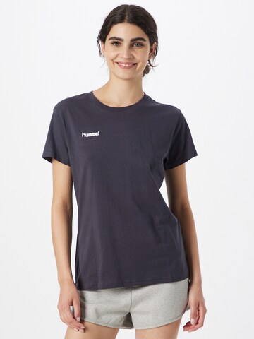 Hummel Functioneel shirt in Blauw: voorkant