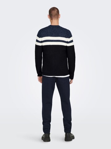 Only & Sons Pullover in Blau