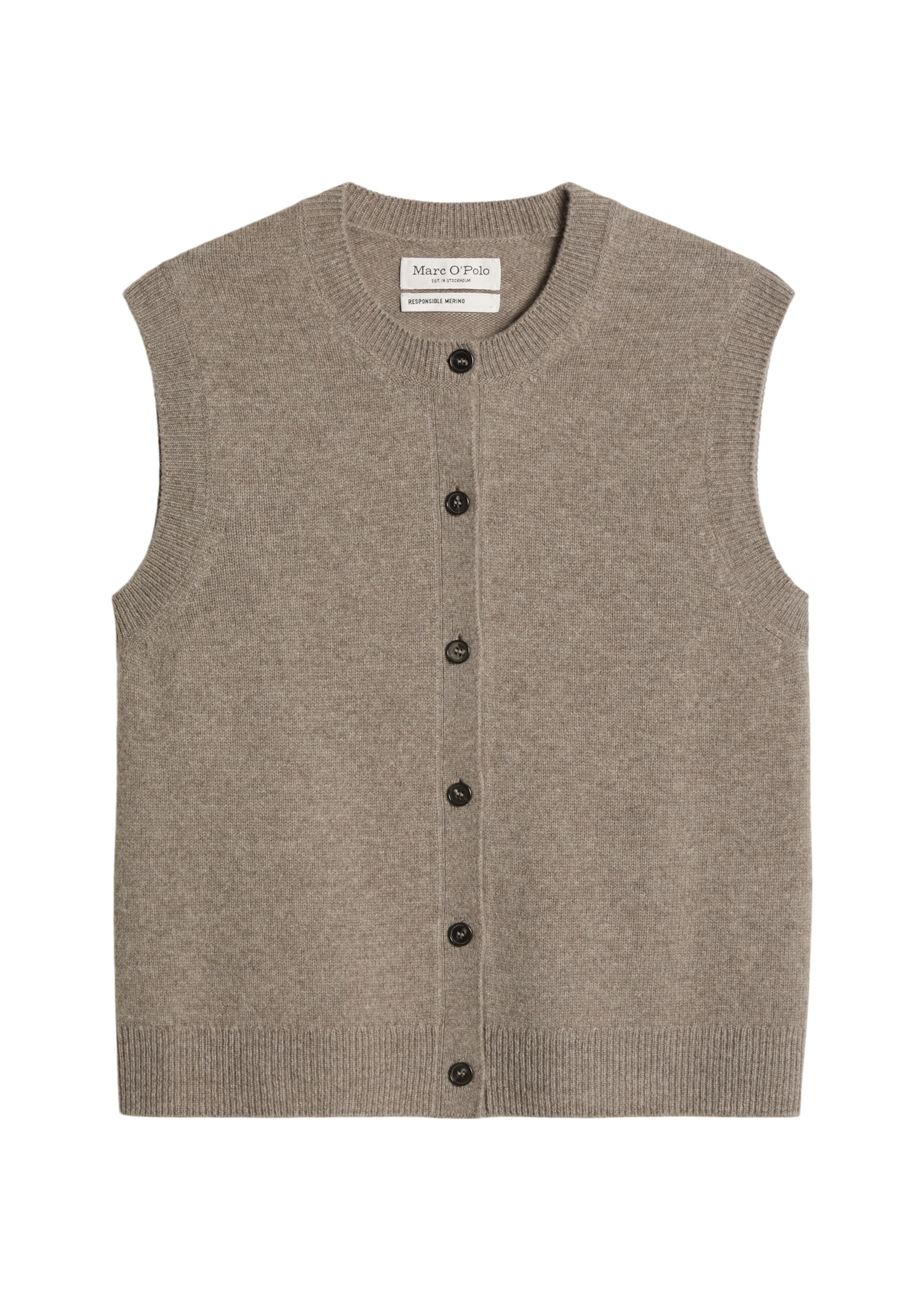 Marc O'Polo Weste in Beige: Vorderseite