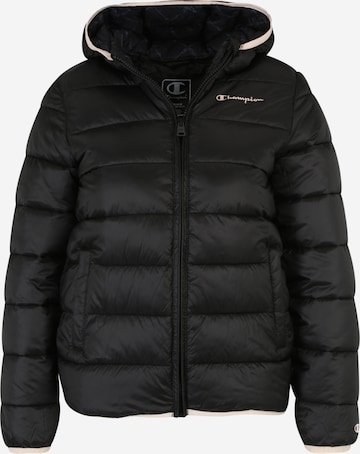 Champion Authentic Athletic Apparel Winter Jacket 'Legacy' in Black: front