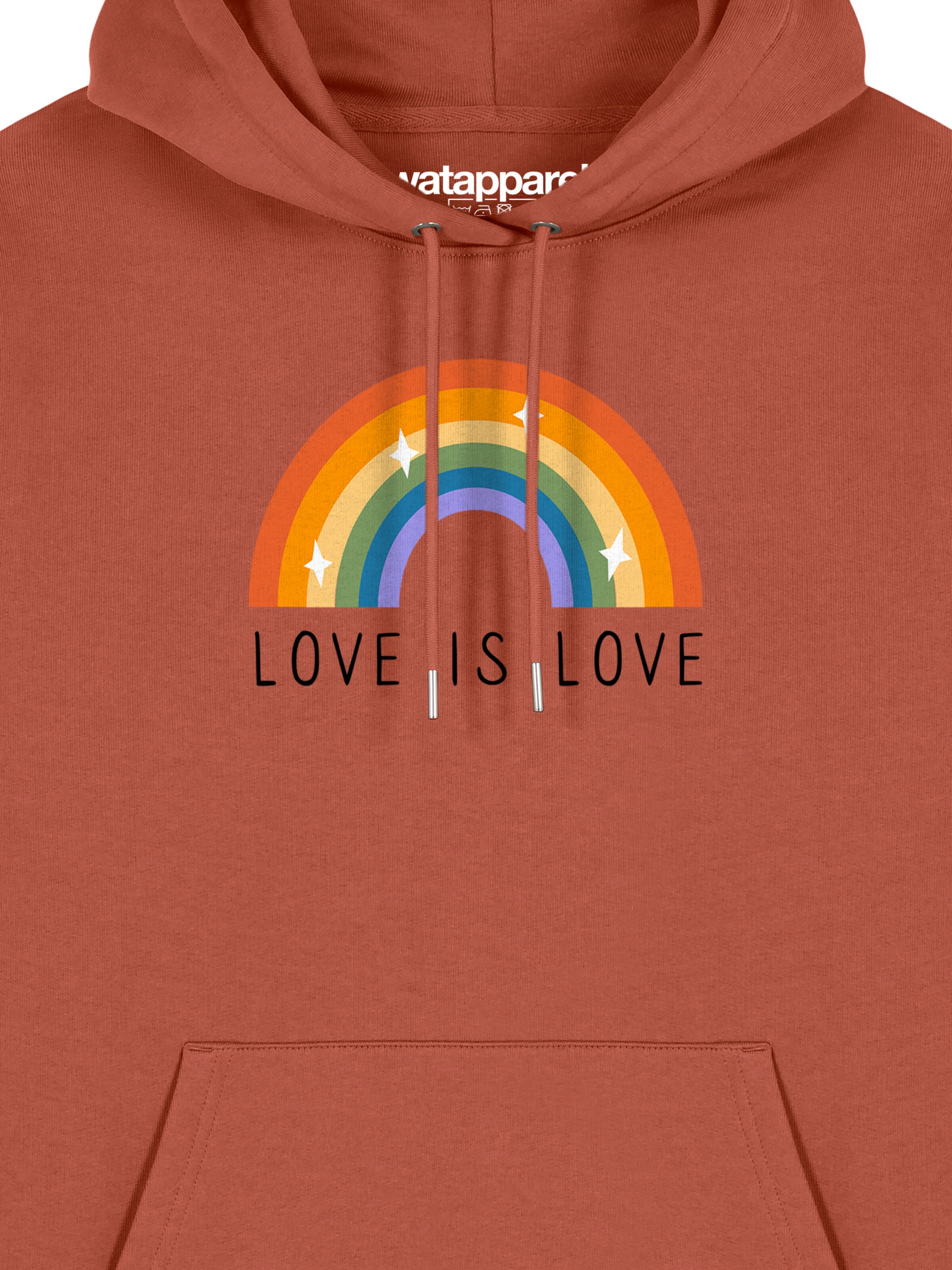 Watapparel Sweatshirt 'Love is Love' in Bruin