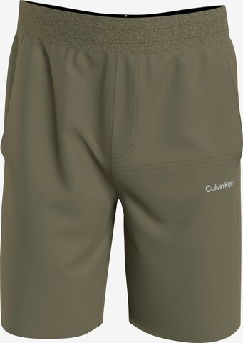 Calvin Klein Regular Pants in Green: front