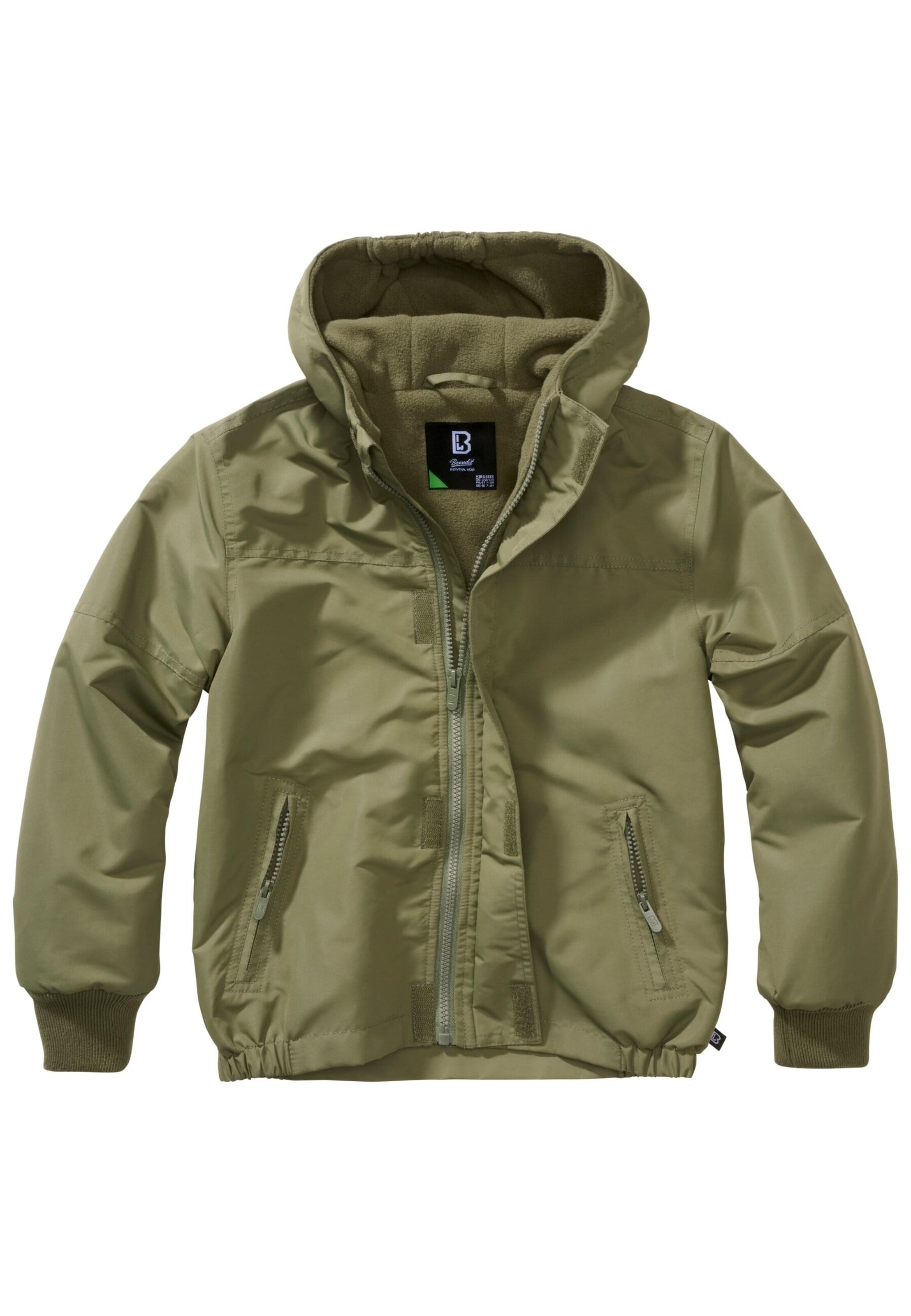 Brandit Between-season jacket in Green: front