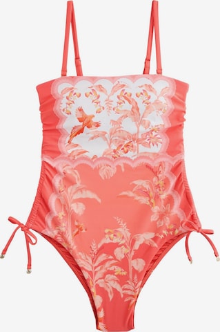 rožinė B by Ted Baker Bandeau Maudymosi kostiumėlis: priekis