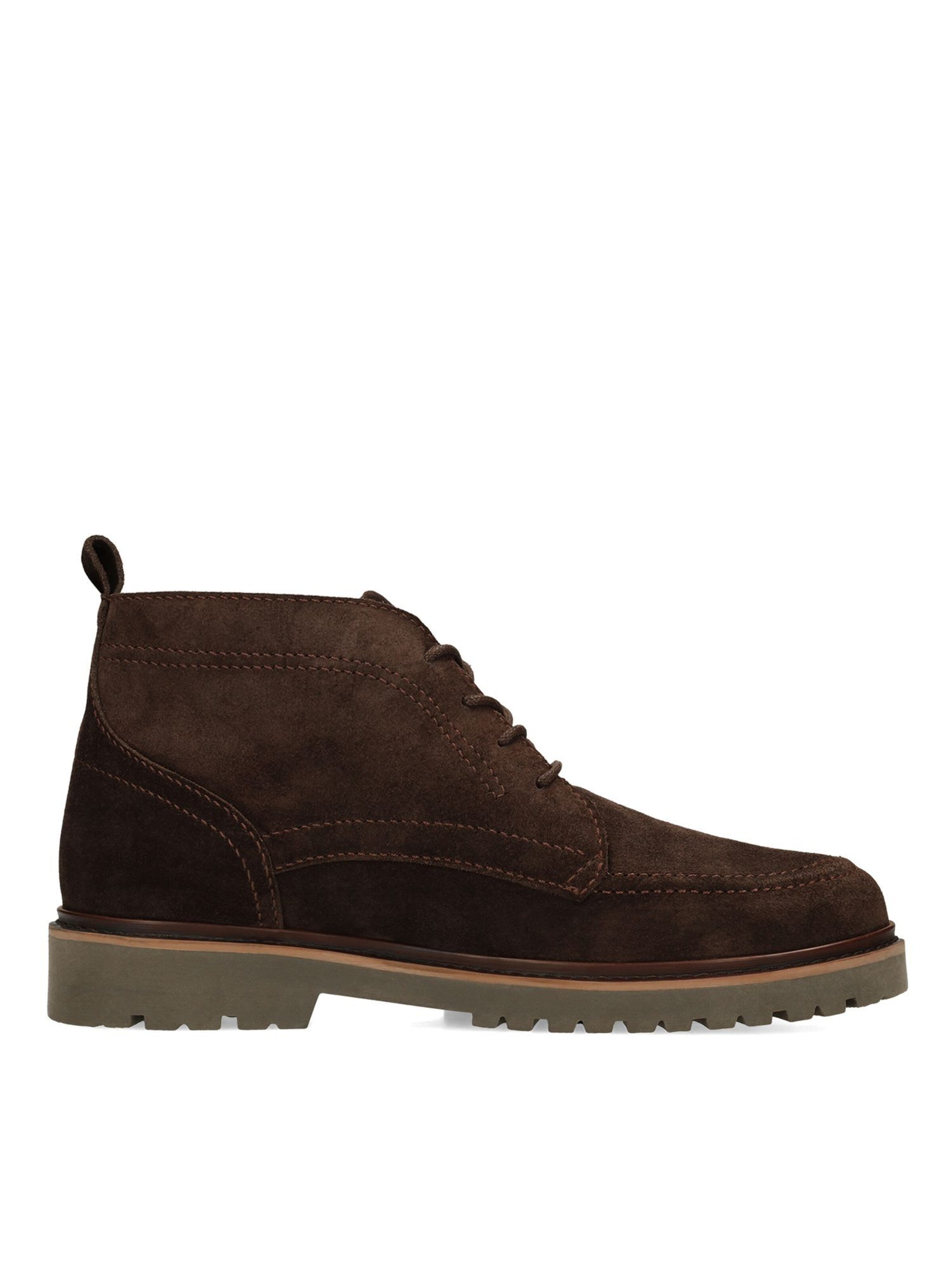 MANFIELD Lace-Up Boots in Brown