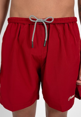 Pantaloncini da bagno di Prohibited in rosso