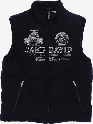 CAMP DAVID Vest in L in Black: front