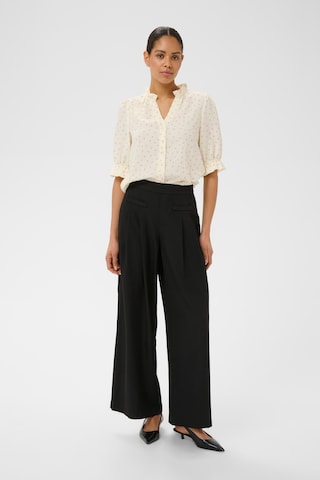 Kaffe Wide leg Trousers 'Victorina' in Black