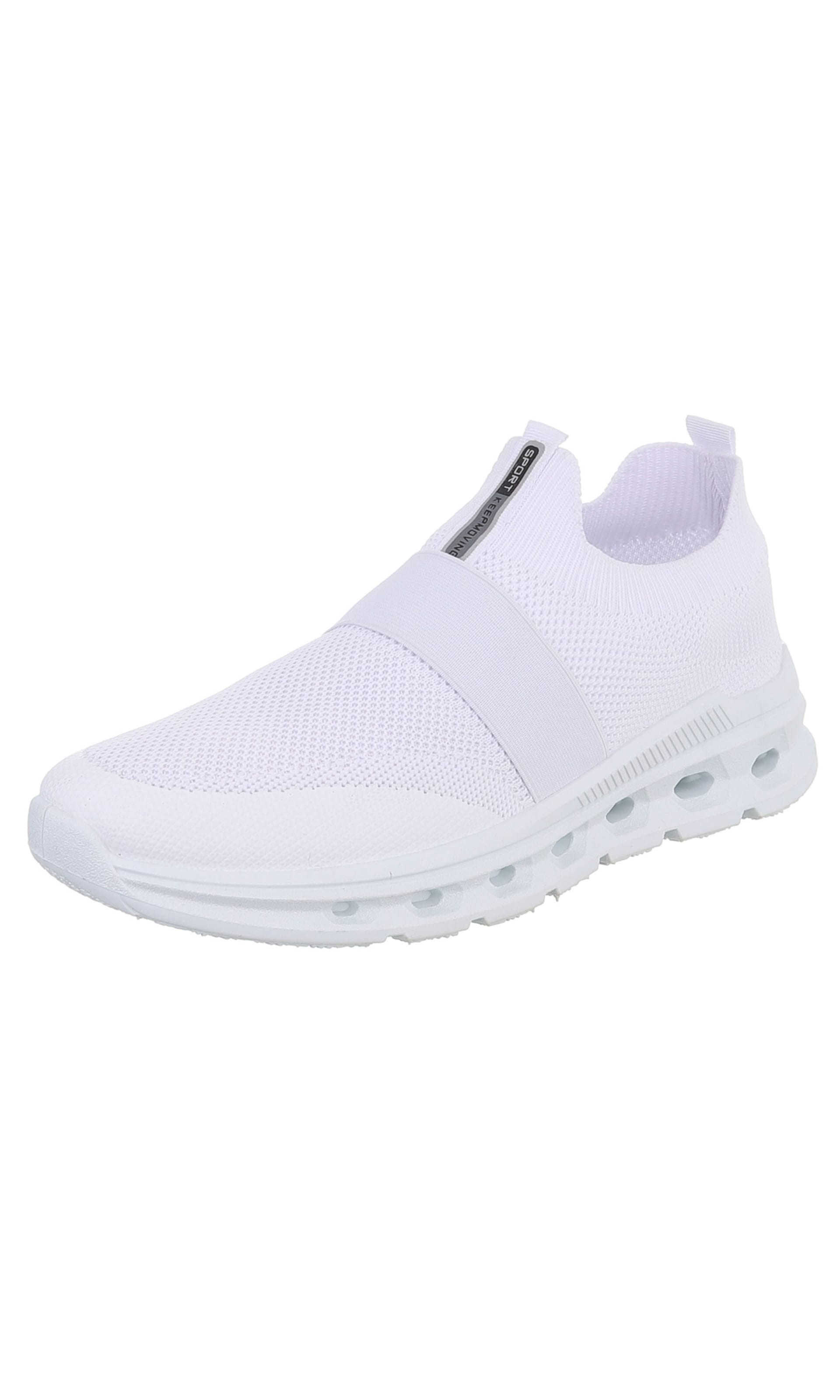 CoolWalk Slip-Ons in White: front