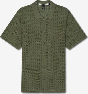 Le Temps Des Cerises Regular fit Overhemd in Groen: voorkant