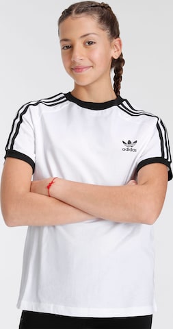 T-Shirt 'Adicolor 3-Stripes' ADIDAS ORIGINALS en blanc