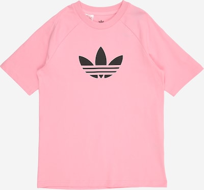 ADIDAS ORIGINALS Paita 'GRAPHIC TREFOIL LOOSE' koossa 128 värissä roosa / musta, Tuotenäkymä
