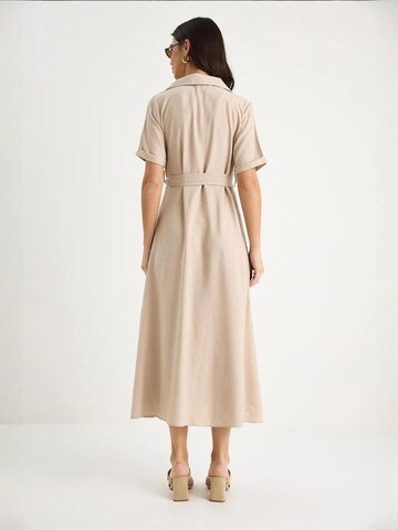 Bianco Lucci Jurk in Beige