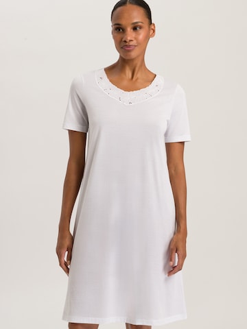 Hanro Nachthemd ' Klara ' in Wit: voorkant