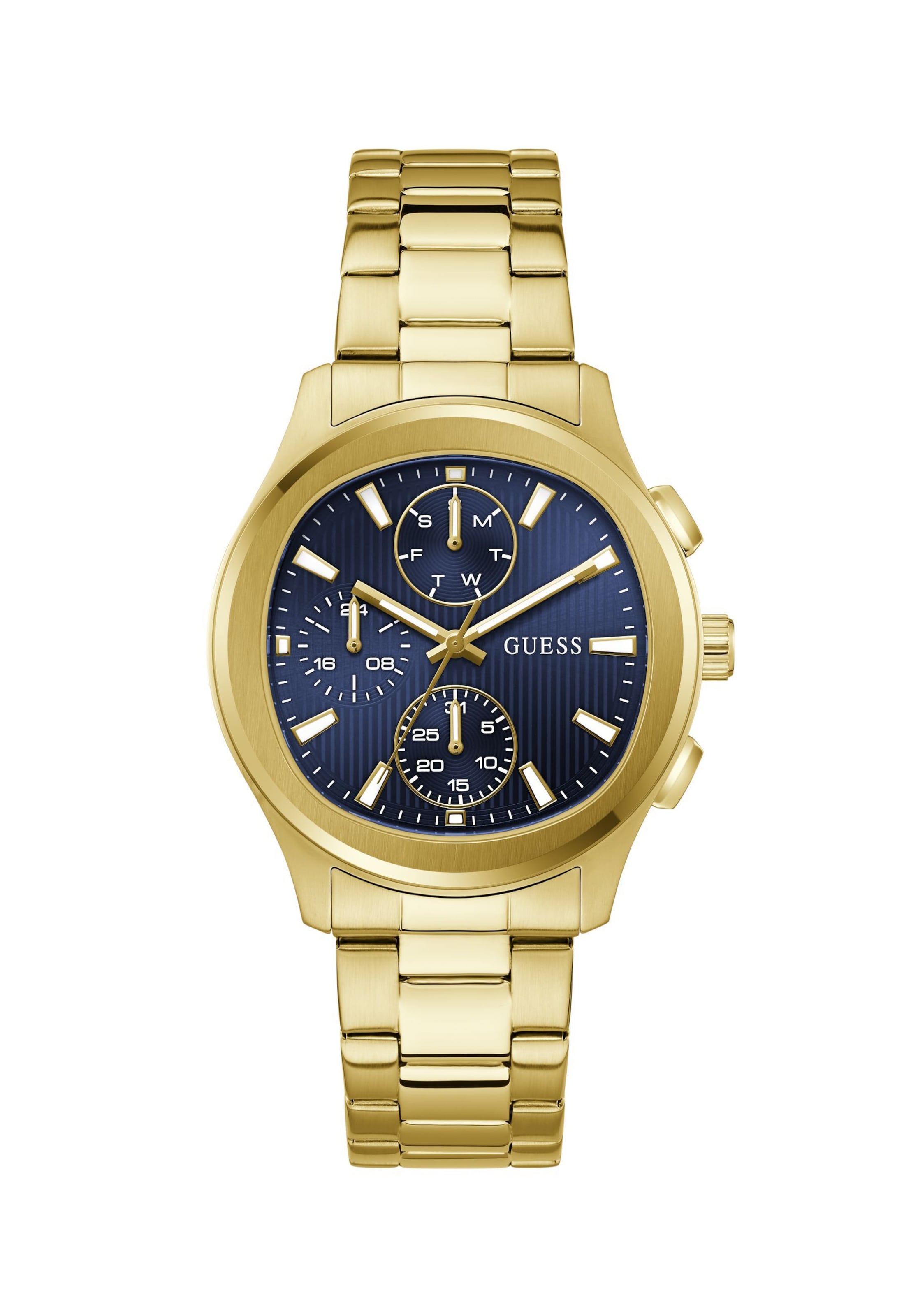 GUESS Analog watch ' PALMER ' in Gold: front