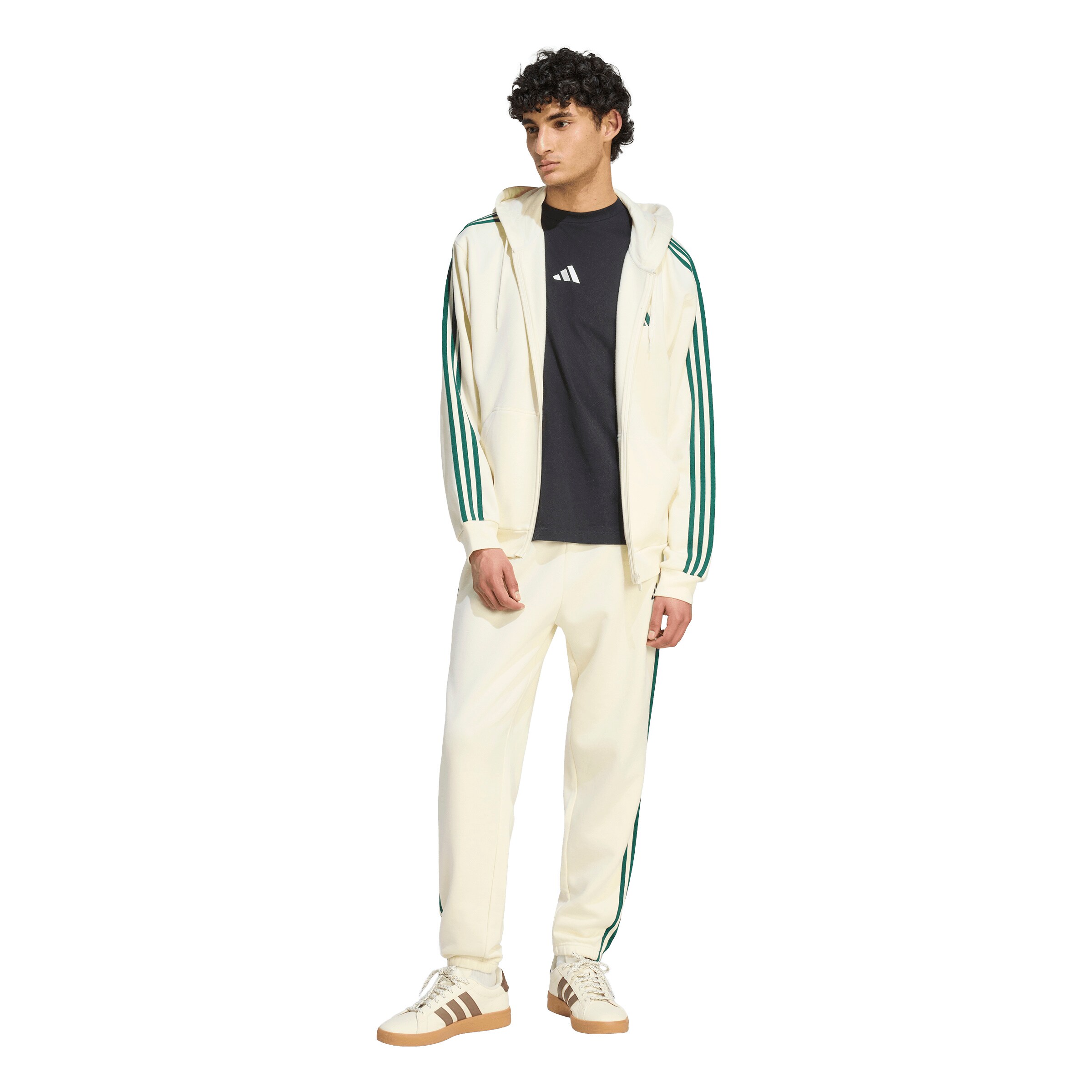 ADIDAS SPORTSWEAR Sportssweatjakke 'Essentials' i hvid