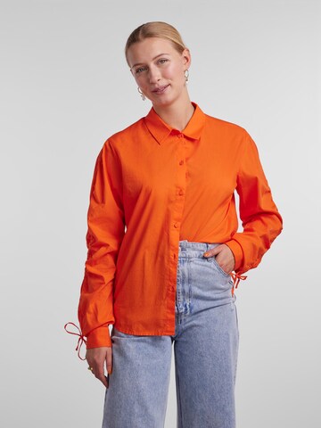 PIECES Blouse 'BRENNA' in Orange: front