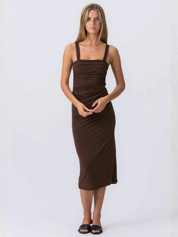 It's May Dress ' Lunetta ' in Brown: front