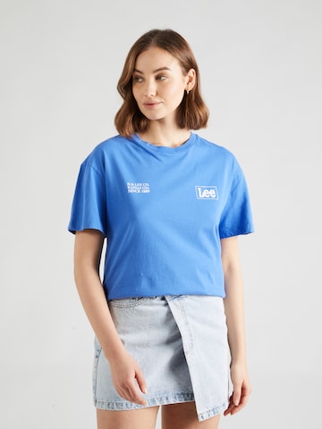 T-shirt Lee en bleu : devant