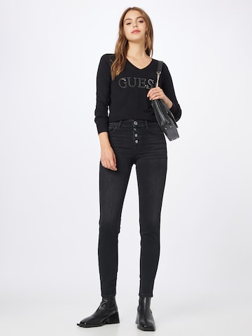 GUESS Pullover 'ANNE' in Schwarz