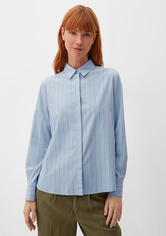 s.Oliver Blouse in Blauw: voorkant