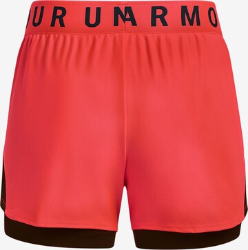 UNDER ARMOUR Regular Sporthose 'Play Up 2-in-1' in Rot