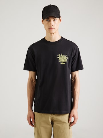 T-Shirt 'Scratched Records' VANS en noir : devant